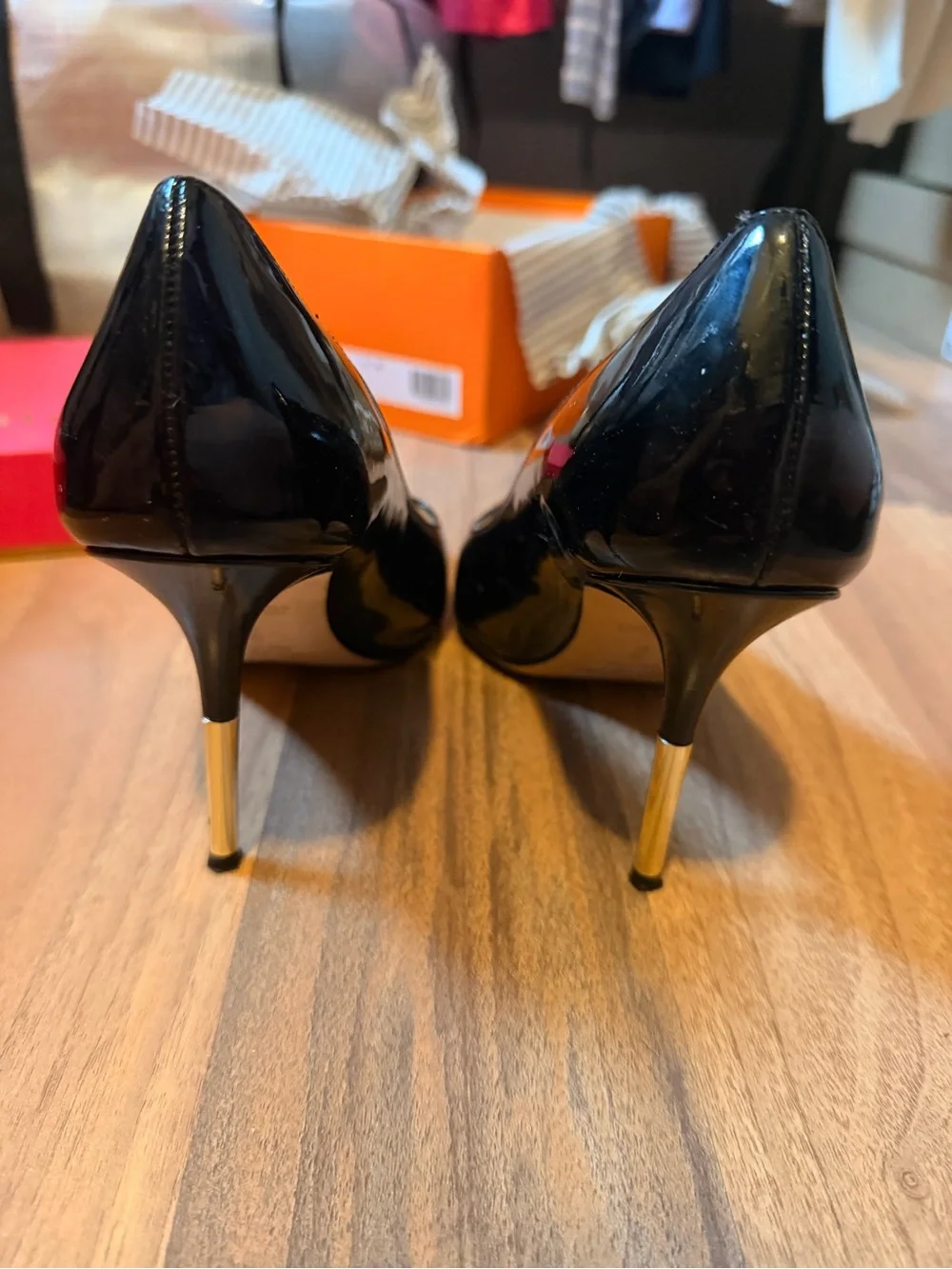 Kate Spade PRAGUE Black Patent Pointed Toe Stiletto Pumps